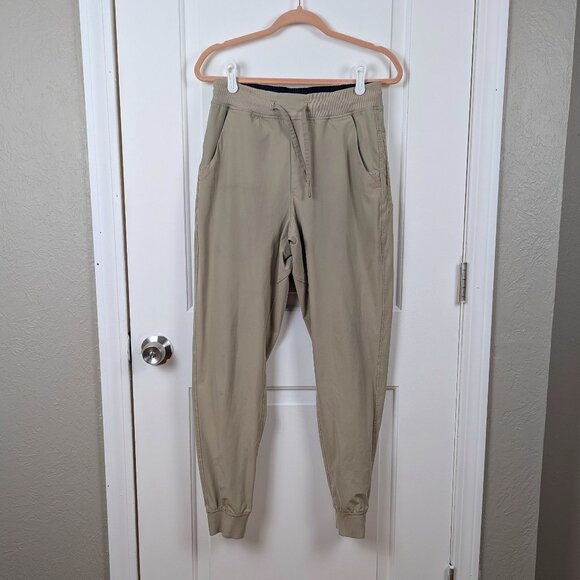 BirddogsTan Lightweight Jogger Pants With Pockets Size Medium